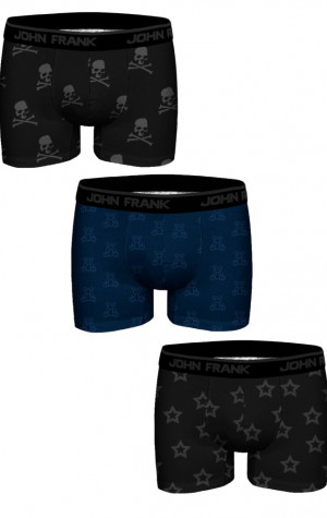 P&aacute;nske boxerky JOHN FRANK JF3BJACQ03 3pack