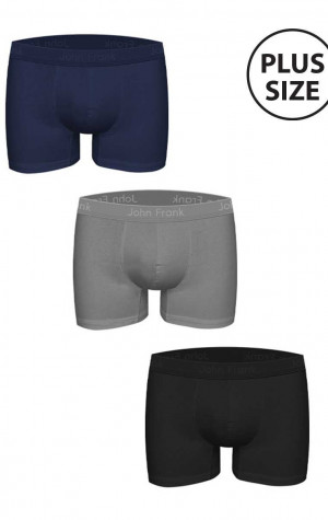 P&aacute;nske boxerky John Frank JF3BMODNAPLS100 3PACK
