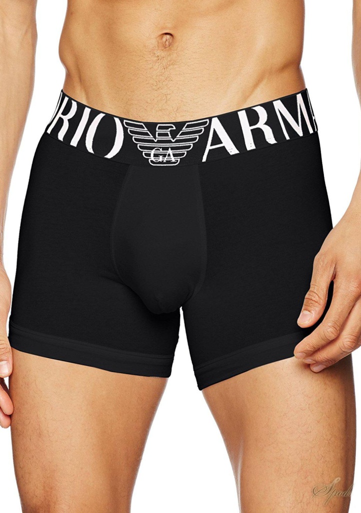 Levně Pánské boxerky Emporio Armani 110818 CC716 XL Černá