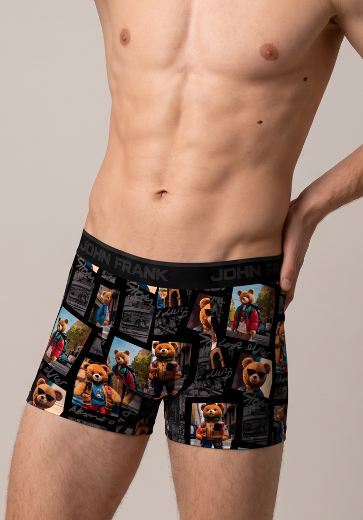 Pánské boxerky John Frank JF3BINT03 3Pack