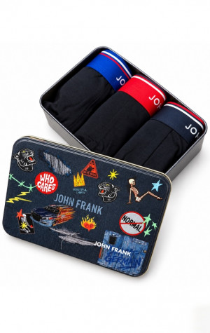 Pánské boxerky John Frank JF3BINT06 3Pack