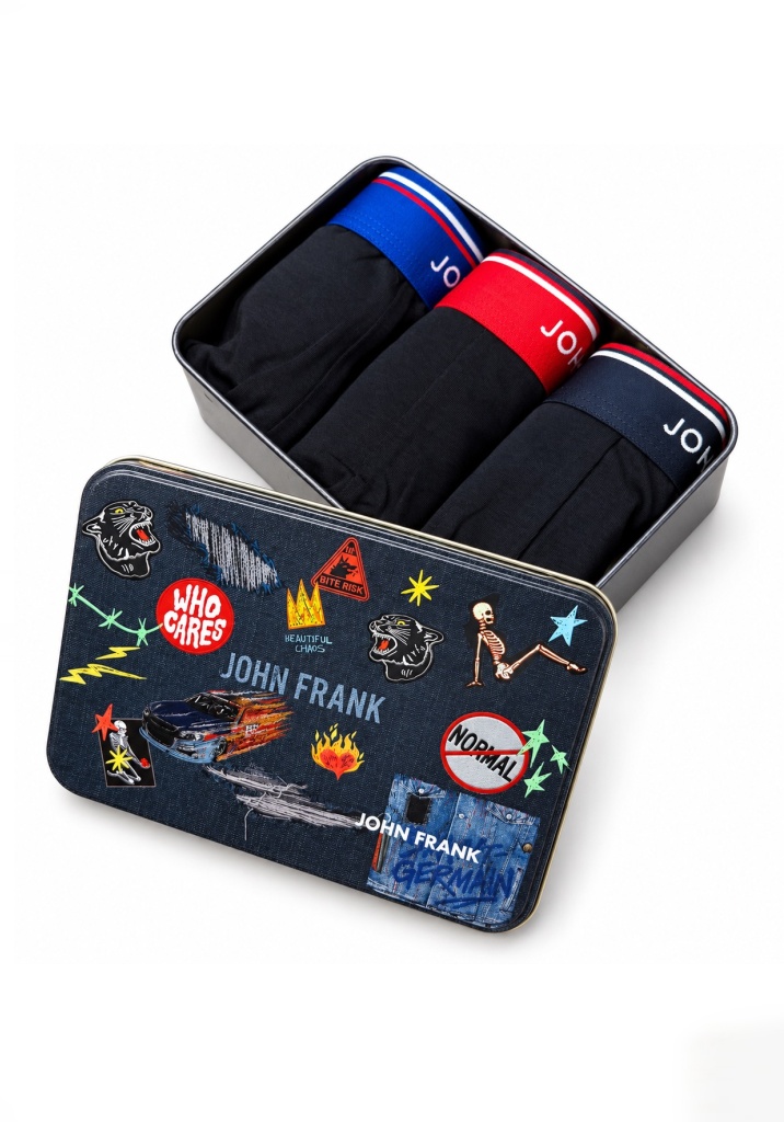 Pánské boxerky John Frank JF3BINT06 3Pack