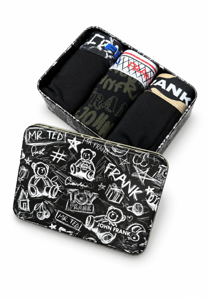 Pánské boxerky John Frank JF3BINT23 3Pack