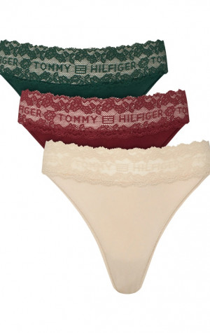 D&aacute;msk&aacute; tanga Tommy Hilfiger UW0UW06670 0LE 3PACK