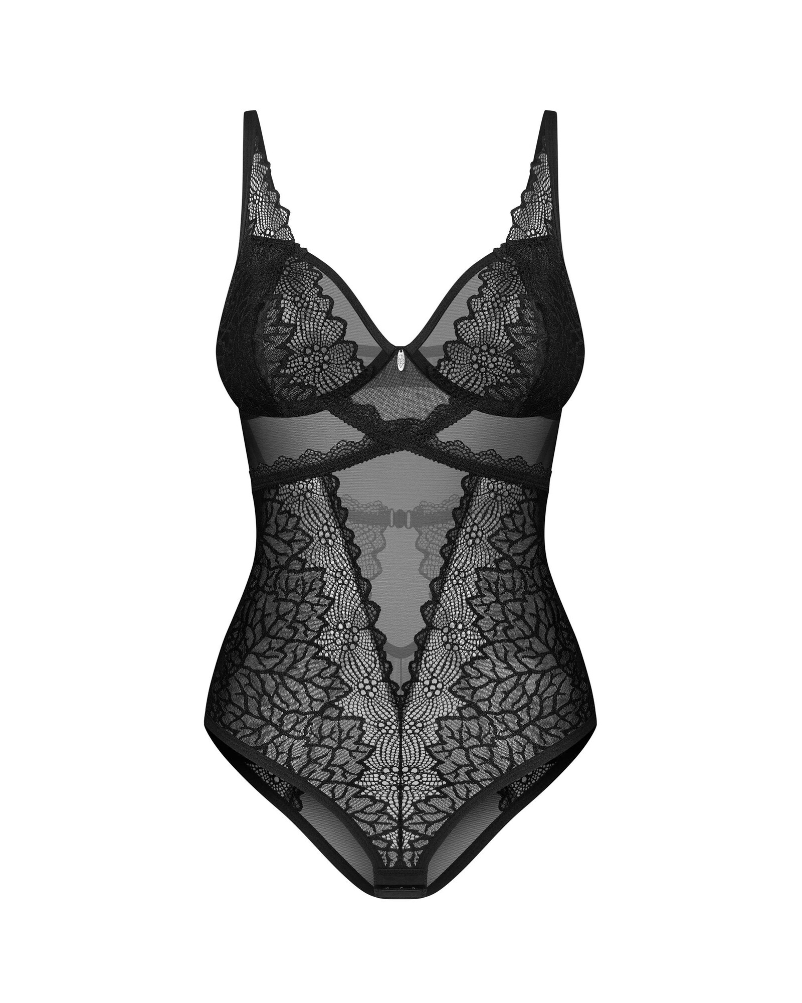 Dámské kouzelné body Deina More Teddy černé - Obsessive