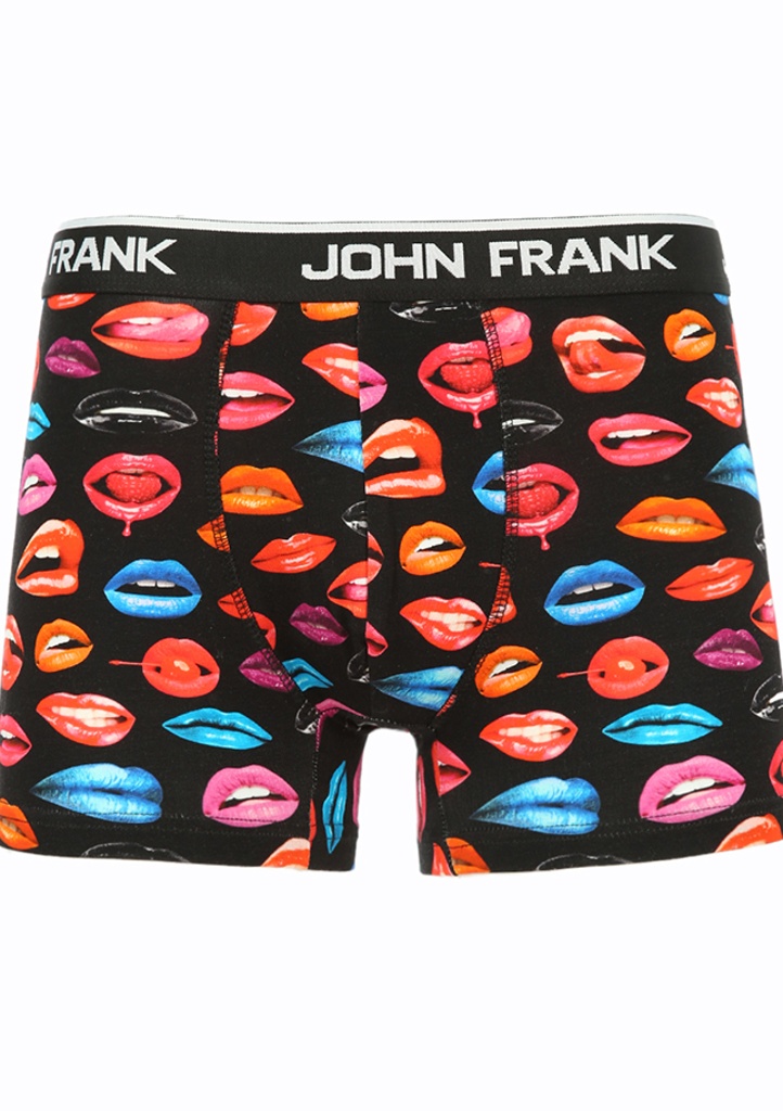 Pánské boxerky John Frank JFBD323 L Černá