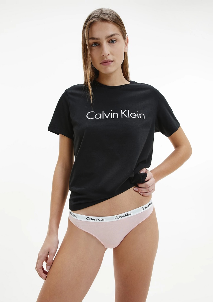Dámská tanga Calvin Klein QD3587 JMO 3PACK