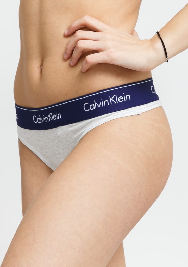 Dámská tanga Calvin Klein F3786 L Sv. šedá