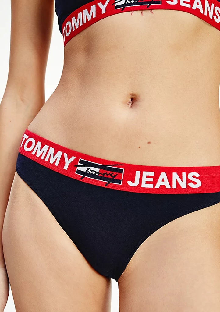 Dámské kalhotky Tommy Hilfiger UW0UW02773 S Tm. modrá