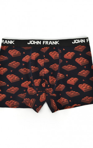 Pánske boxerky John Frank JFBD324 - CHOCOLATE