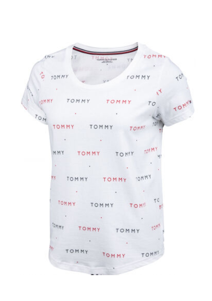 Dámské tričko Tommy Hilfiger UW0UW02846 M Bílá
