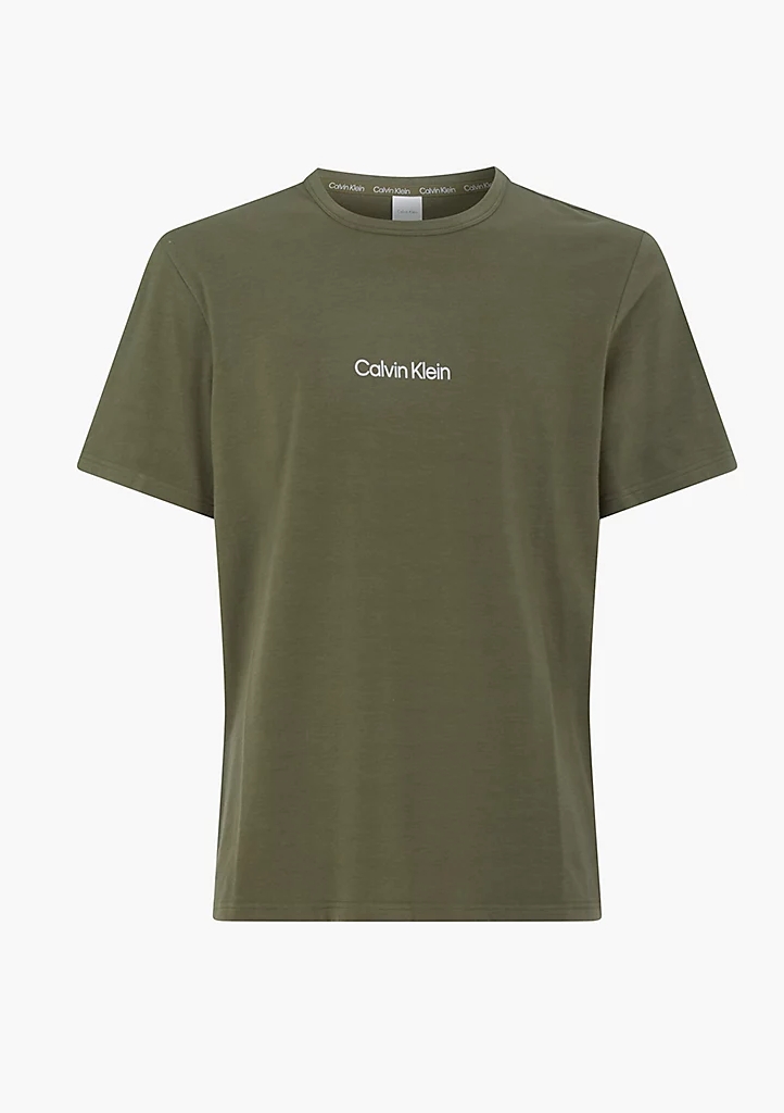 Pánské tričko Calvin Klein NM2170 M Olivová