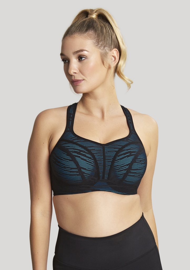 Dámská podprsenka Panache 5021C black/aqua 32 E Dle obrázku