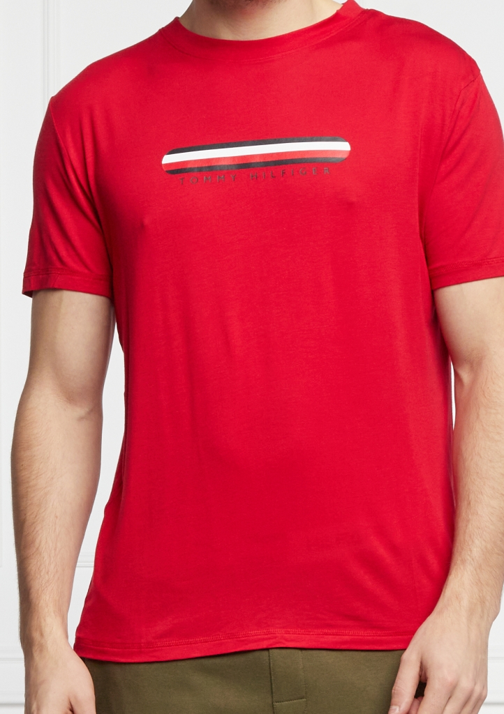 Levně Pánské triko Tommy Hilfiger UM0UM02348 M Červená