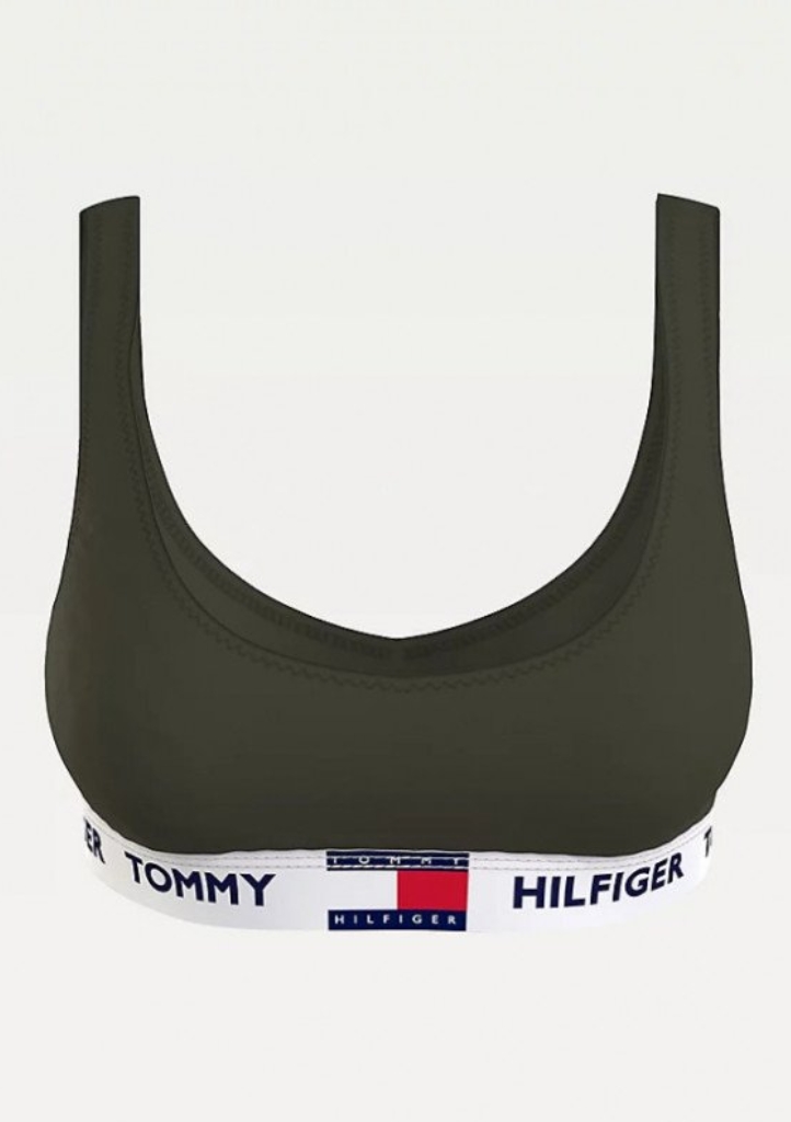 Levně Dámská braletka Tommy Hilfiger UW0UW02225 S Olivová