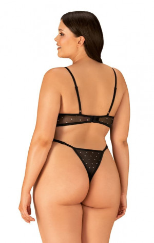 Elegantní body Tienesy teddy 2XL/3XL - Obsessive