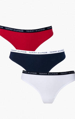 Dámské tanga Tommy  Hilfiger UW0UW02829  3PACK