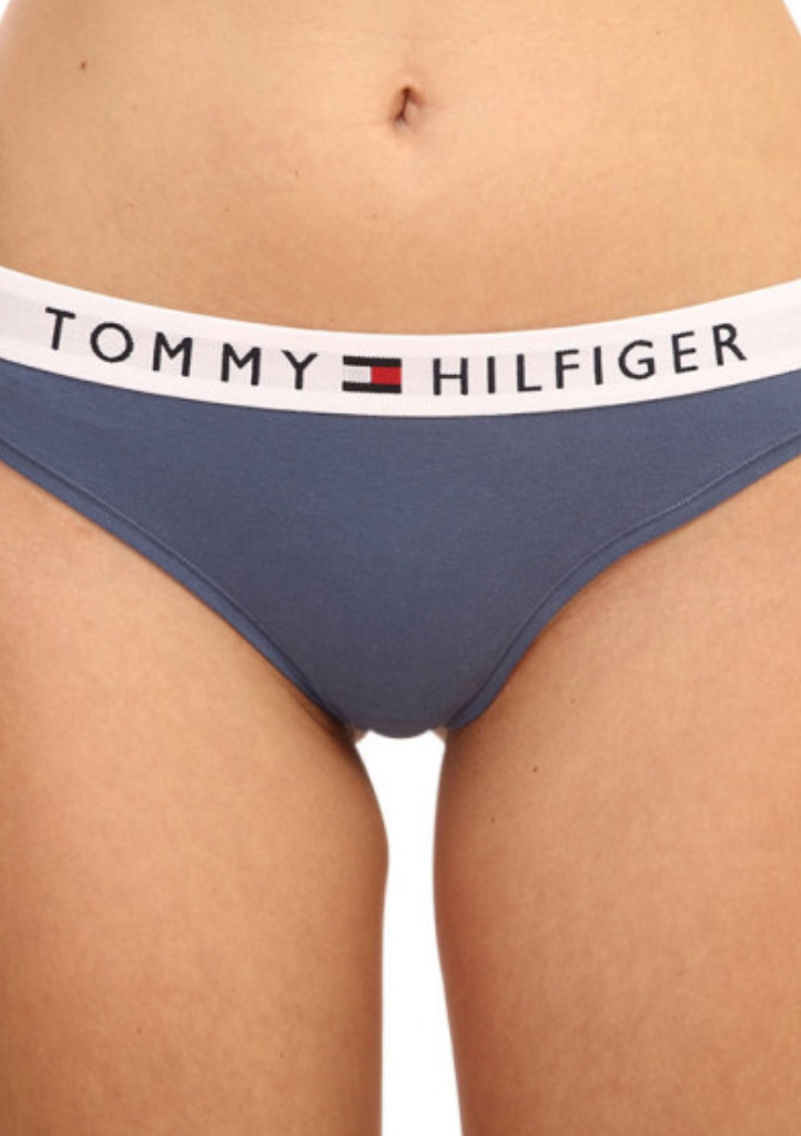 Dámská tanga Tommy Hilfiger UW0UW01555 M Modrá