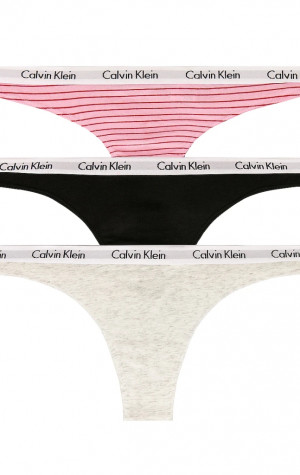 Dámske tangá Calvin Klein QD3587 3PACK JMR