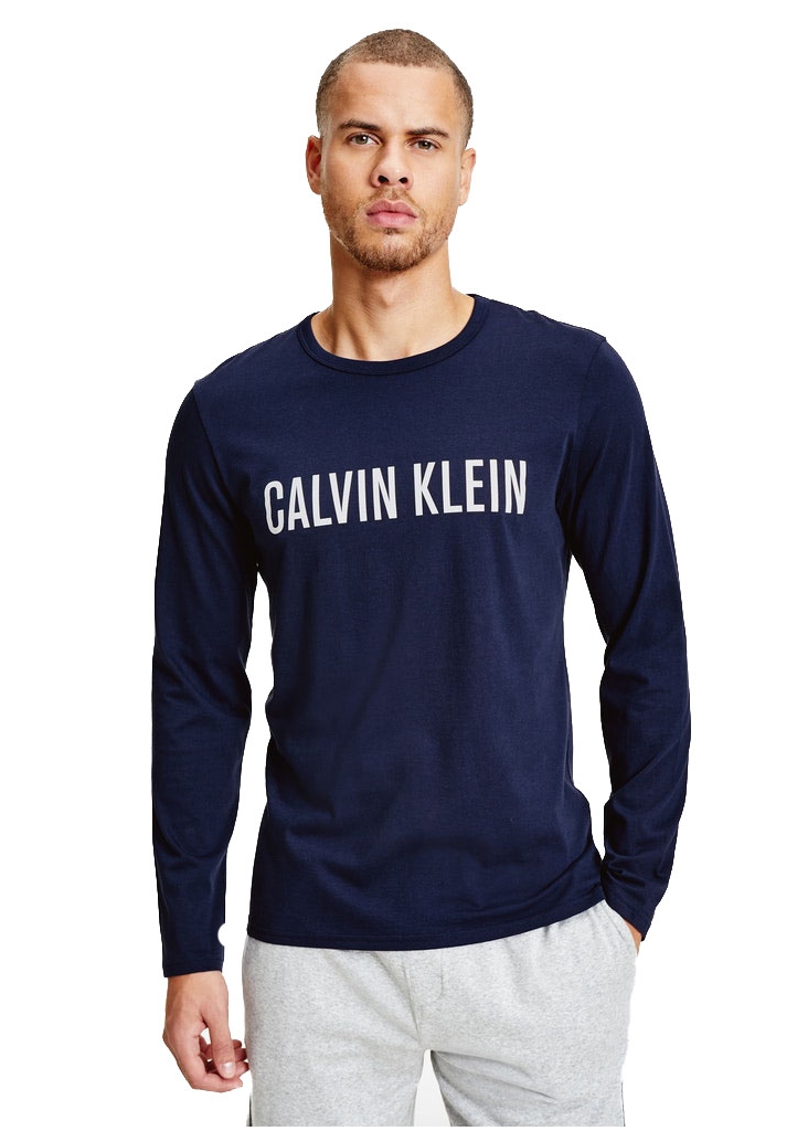 Levně Pánské tričko Calvin Klein NM1958 L Tm. modrá