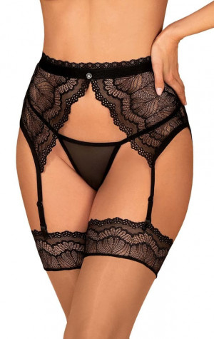 Krajkový podvazkový pás Isabellia garter belt - Obsessive