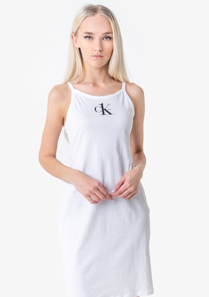 Dámské šaty Calvin Klein CK ONE KW0KW01783 L Bílá