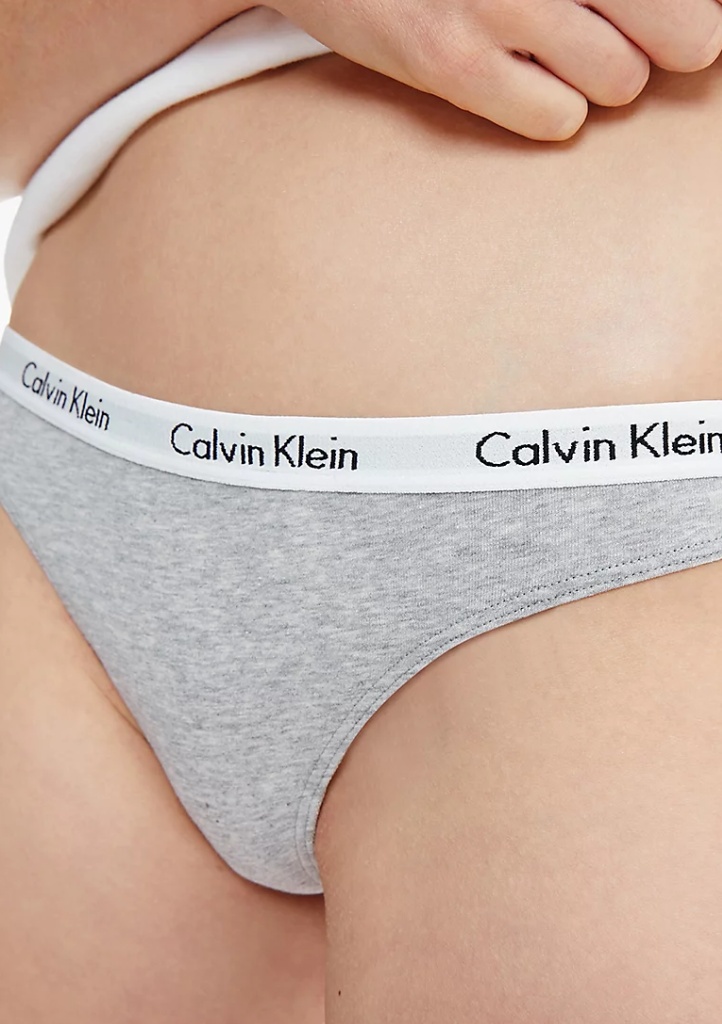 Dámská tanga Calvin Klein QD3587 3PACK 13X