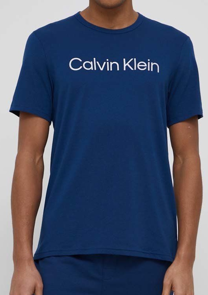 Pánské tričko Calvin Klein NM2264 L Modrá