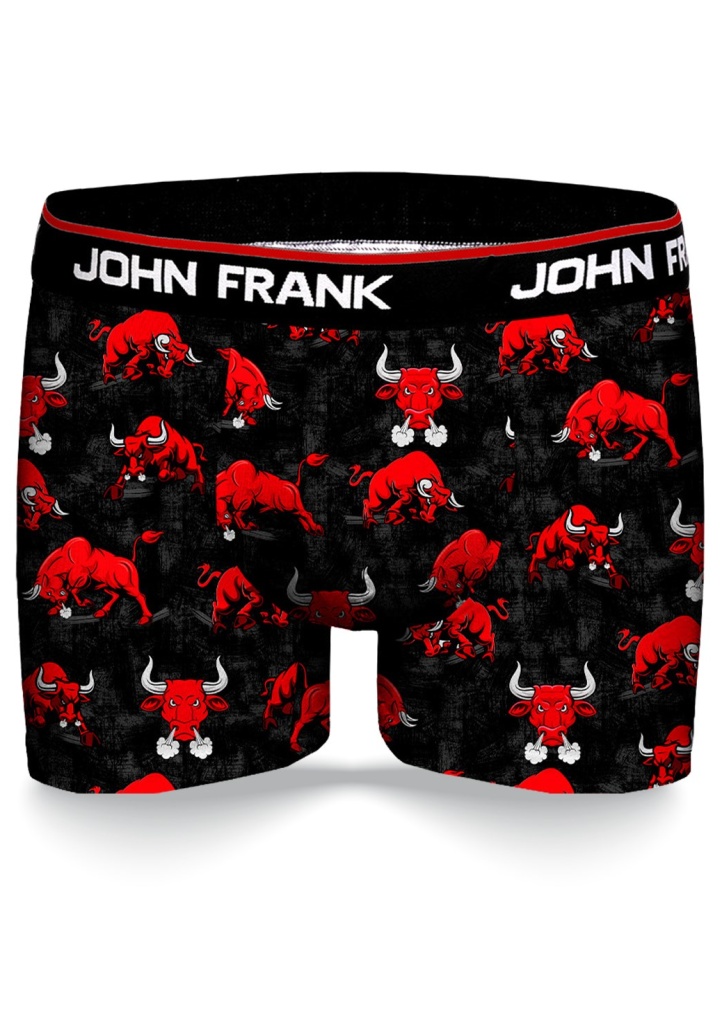 Pánské boxerky John Frank JFBD332 S Černá