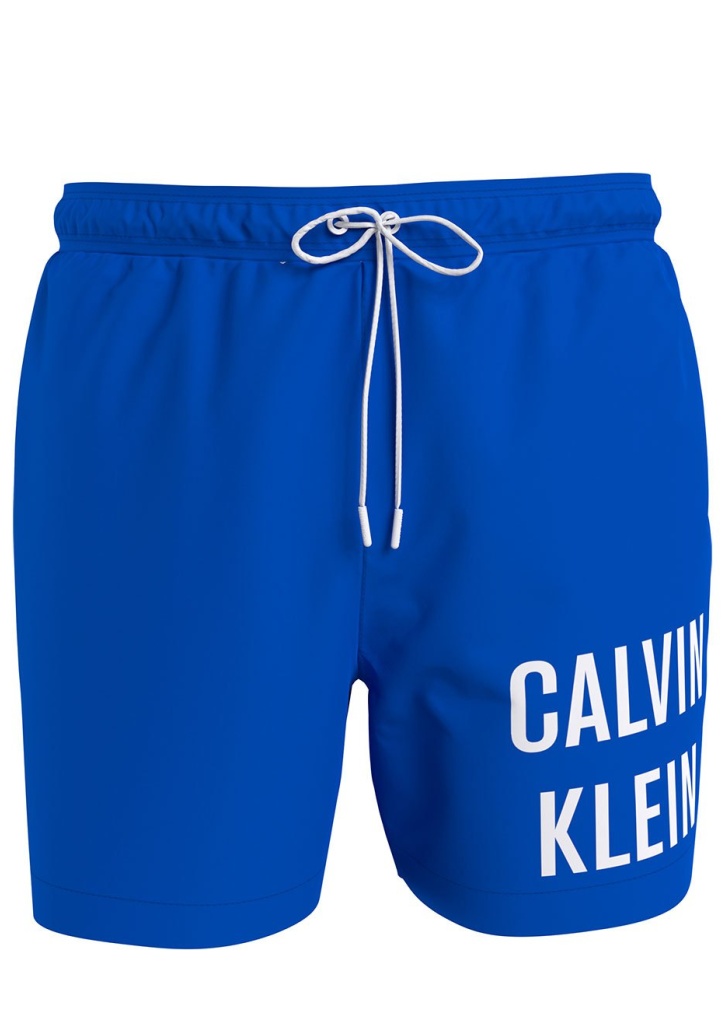 Levně Pánské plavky Calvin Klein KM0KM00701 M Modrá