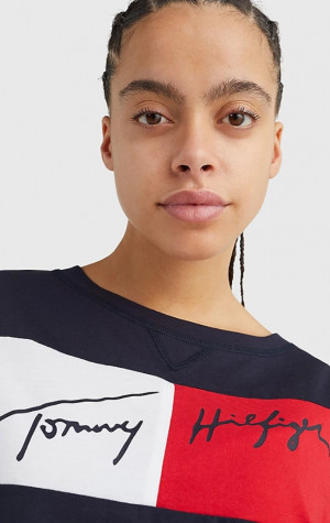 Dámský crop top Tommy Hilfiger UW0UW03467