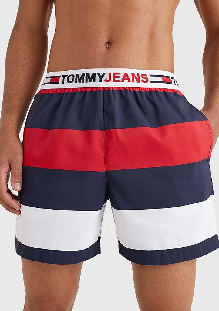 Pánské plavky Tommy Hilfiger UM0UM02522 M Tm. modrá