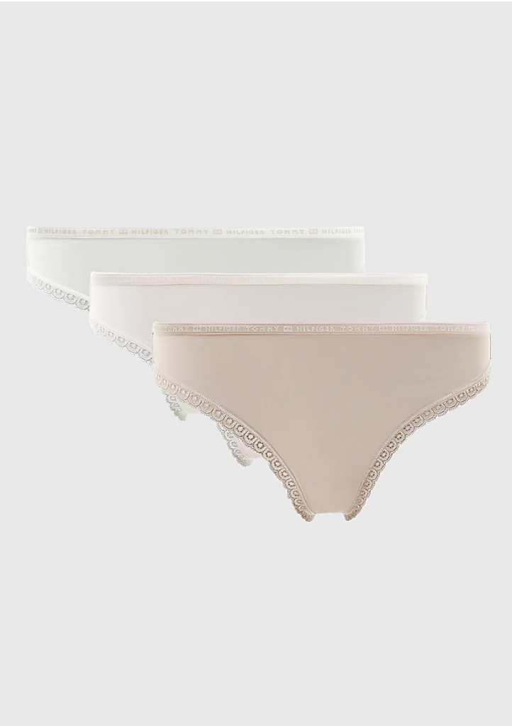 Levně Dámská tanga Tommy Hilfiger UW0UW02824-3pack M Mix