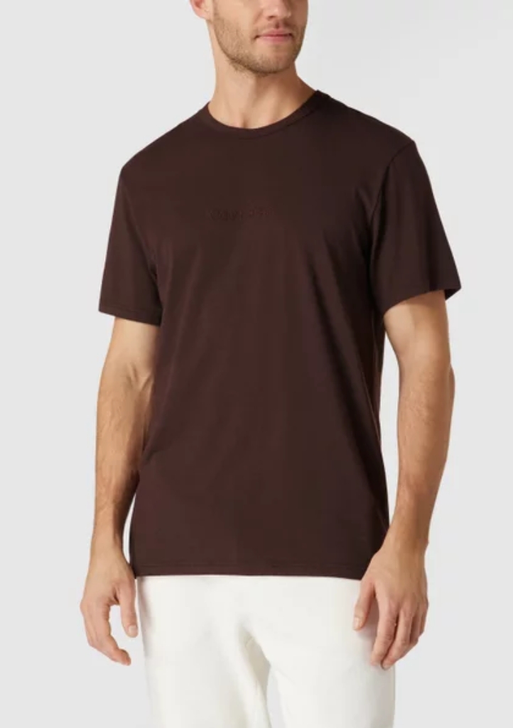 Pánské tričko Calvin Klein NM2261 M Hnědá