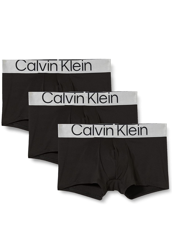 Pánské boxerky Calvin Klein NB3074 3 PACK S Černá