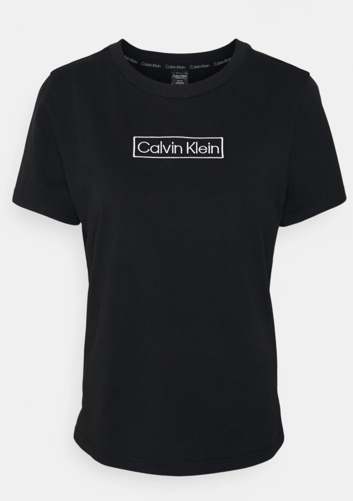 Levně Dámské tričko Calvin Klein QS6798 L Černá
