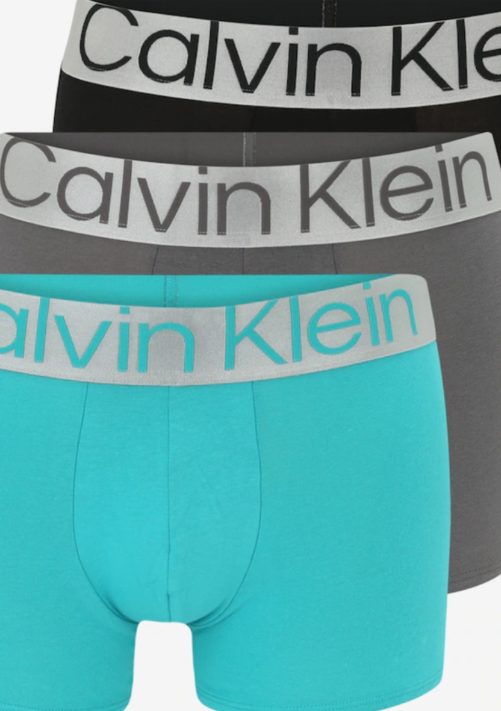 Levně Pánské boxerky Calvin Klein NB3130 6VT 3PACK XXL Mix