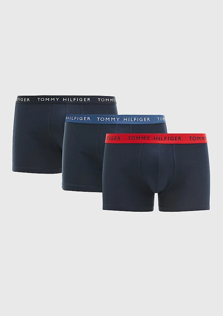Pánské boxerky Tommy Hilfiger UM0UM02324 3pack XL Tm. modrá