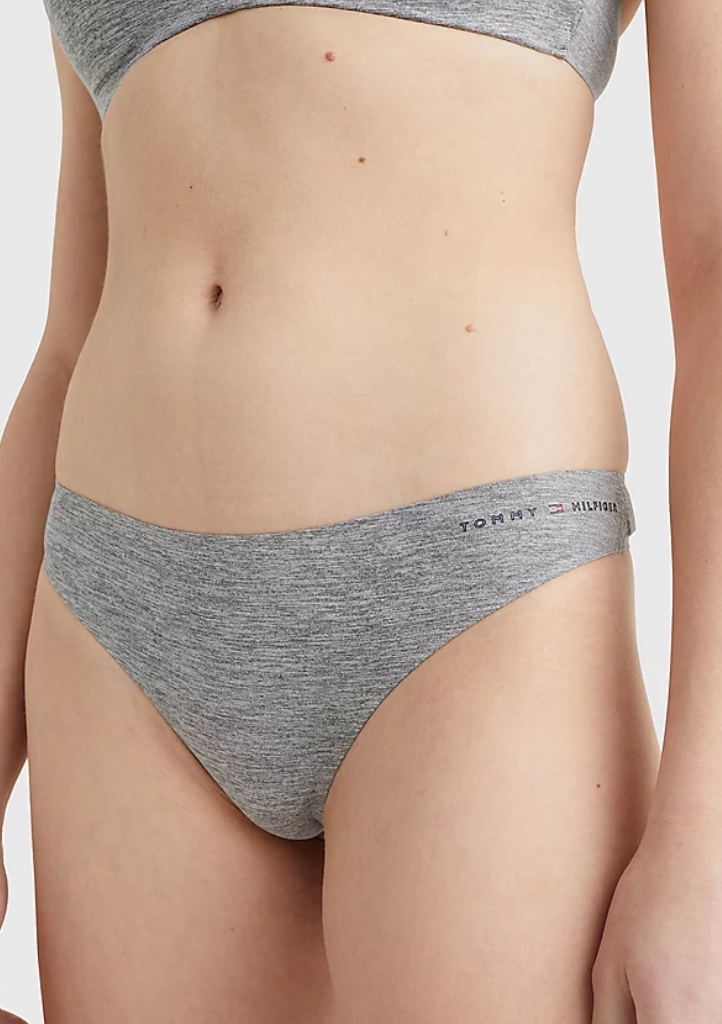 Dámská tanga Tommy Hilfiger UW0UW03555 M Šedá