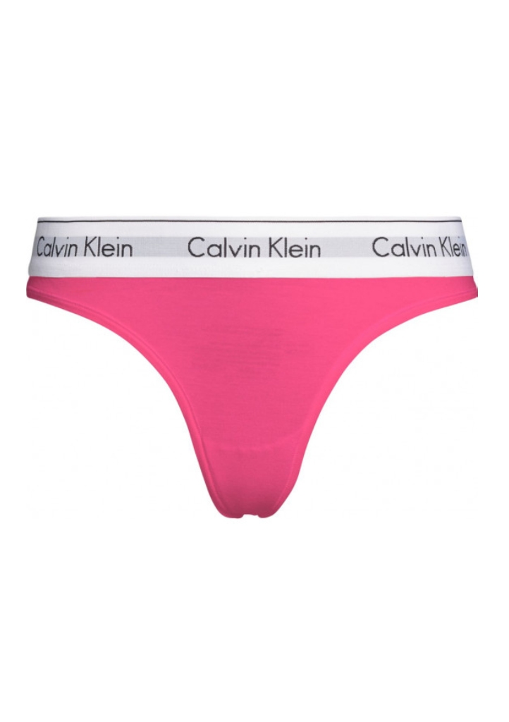 Levně Dámské tanga Calvin Klein F3786 L Fuxia