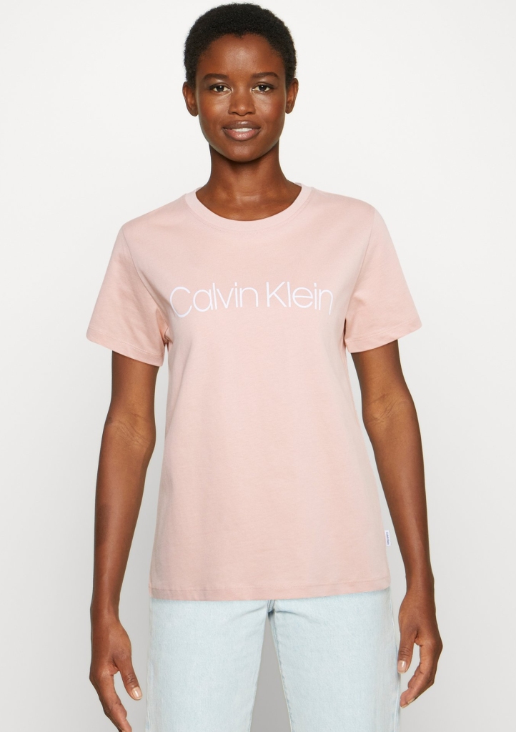 Levně Dámské tričko Calvin Klein QS6105 M Meruňková