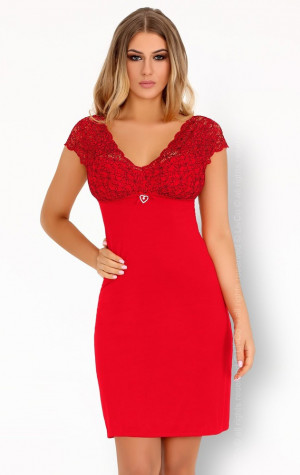 Vzrušující košilka Crossina red - LivCo Corsetti