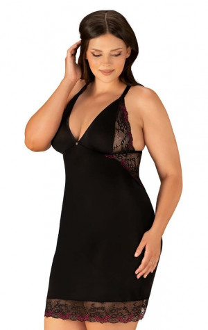 Rafinovaná košilka Vanessme chemise 2XL/3XL - Obsessive