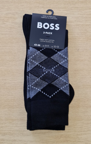 PÁNSKE PONOŽKY BOSS 50478352 2PACK