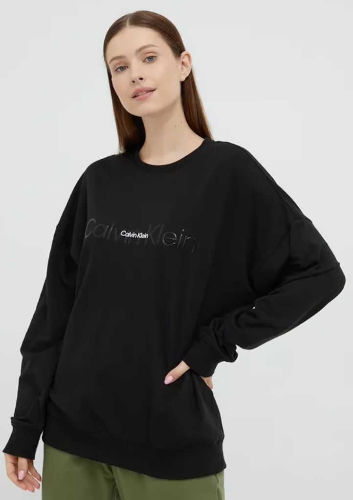 Dámská mikina Calvin Klein QS6881 M Černá