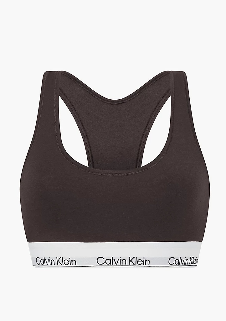 Levně Dámská podprsenka Calvin Klein QF7044 L Hnědá