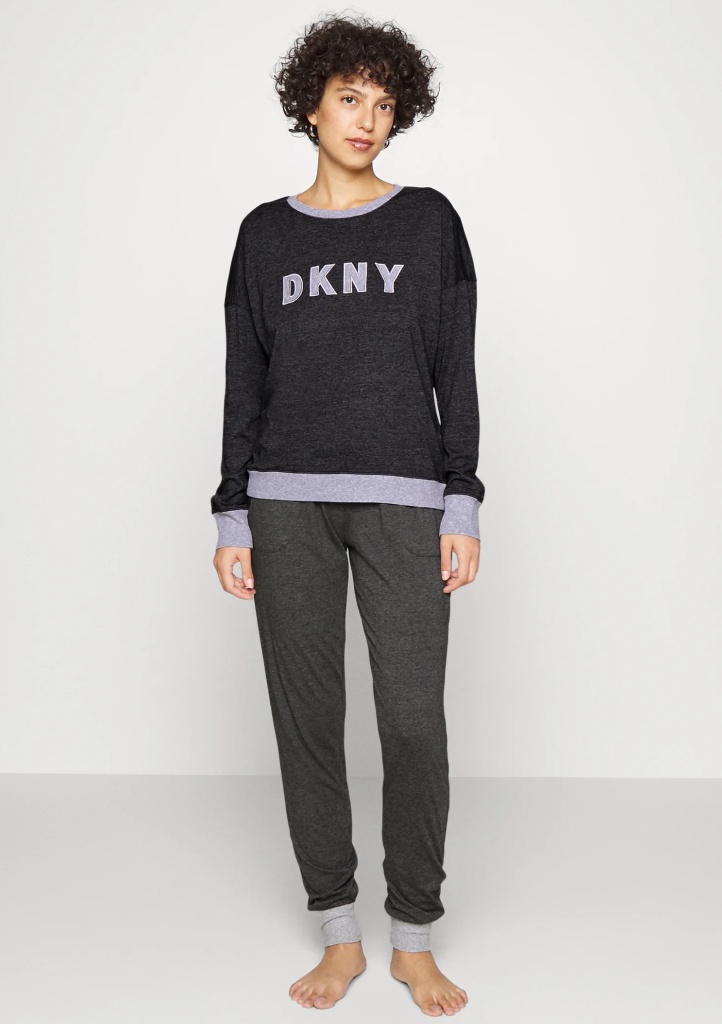 Levně Dámské pyžamo DKNY YI2919259 M ocelovka