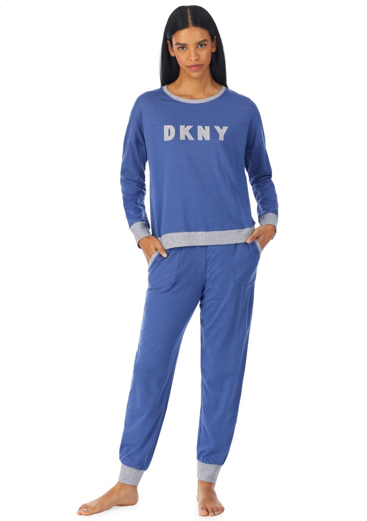 Levně Dámské pyžamo DKNY YI2919259 M Modrá