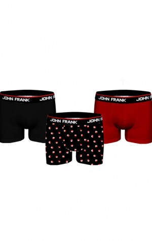 Pánské boxerky John Frank JF3B-CH-02 3PACK