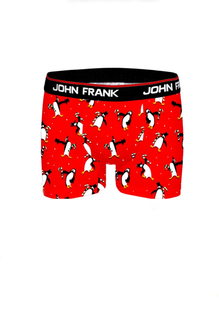 Pánské boxerky John Frank JFBD31-CH XL Červená